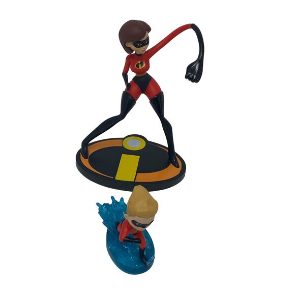 Disney Pixar The Incredibles Lot Of Seven Toy Figurines Cake Toppers Decorations - Picture 5 of 16